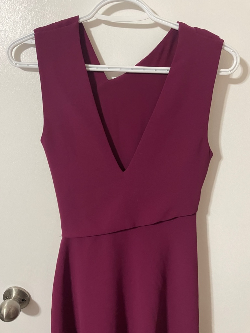 Reiss Marianne Wrap Front Dress in Berry Colour Size 0 - Picture 8 of 13